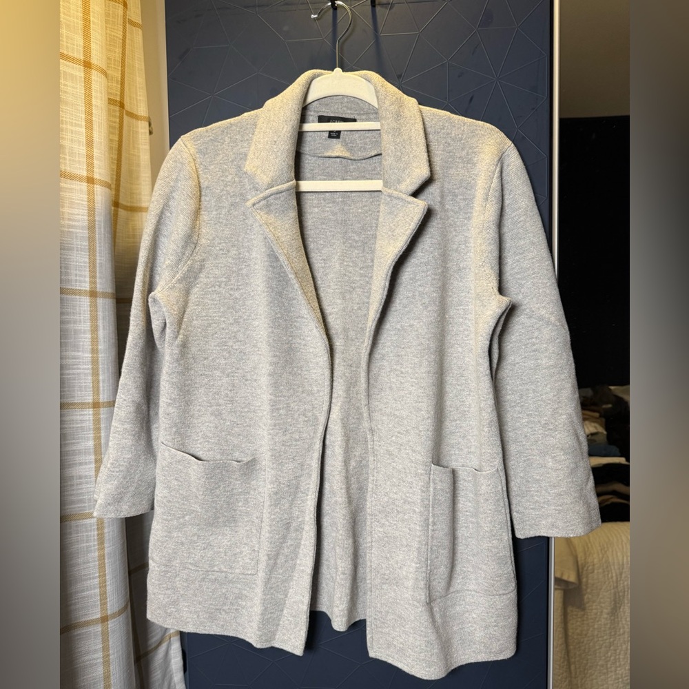 J Crew Sophie Open Front Sweater Blazer